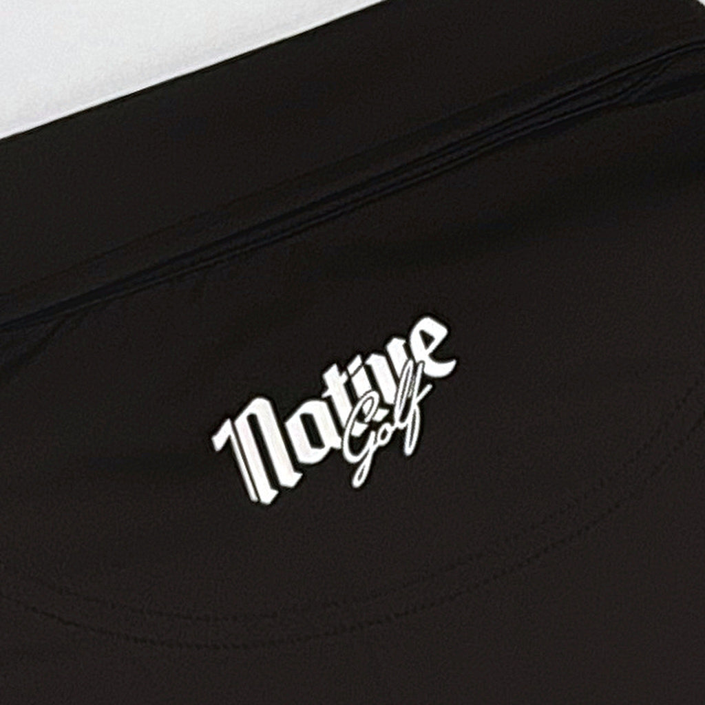 The Caddie Polo, Native Golf logo on the back yoke