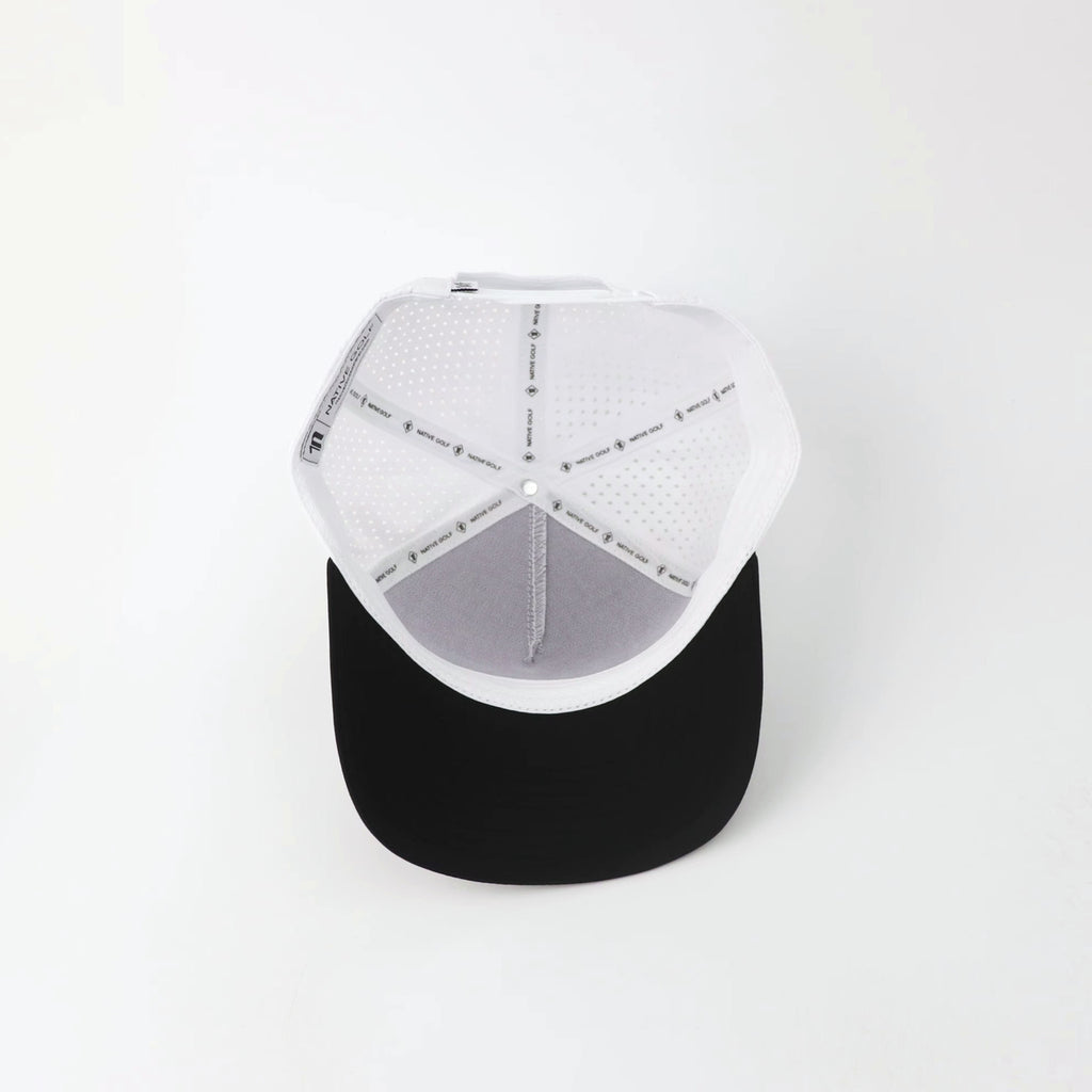 The OG "ACE" hat, underside showing the printed taping